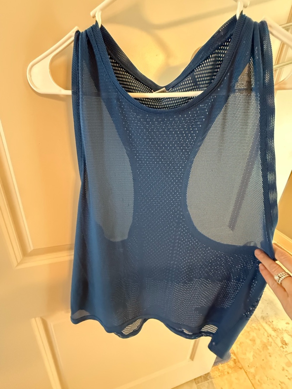 Reebok Blue Mesh Tank Top
